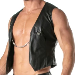 Gilet à Chaîne Kinky Noir