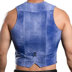 Gilet Stretch Denim Indigo