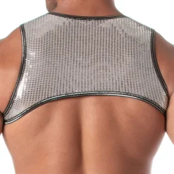 Harnais à Poche Zippée Glitter Argent