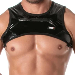 Harnais à Poche Zippée Vinyl Noir