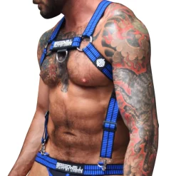 Harnais Body Hybred Noir - Bleu
