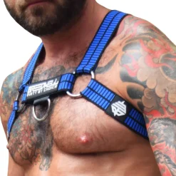 Harnais Body Hybred Noir - Bleu