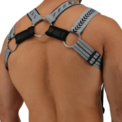 Harnais Body Mister Luxe Gris Chiné