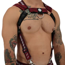 Harnais Body Mister Luxe Bordeaux