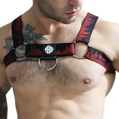 Harnais Bulldog Equalizer Noir - Rouge