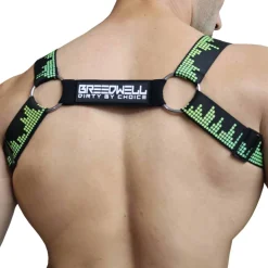 Harnais Bulldog Equalizer Noir - Vert Fluo