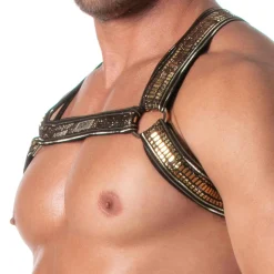 Harnais Bulldog Glitter Or