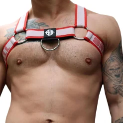 Harnais Bulldog Groove Rouge