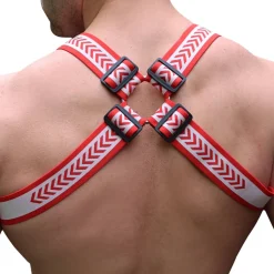 Harnais Bulldog Groove Rouge