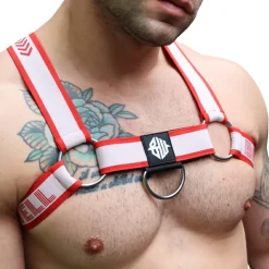 Harnais Bulldog Groove Rouge