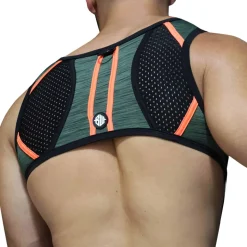 Harnais Cockpit Kaki - Orange Fluo