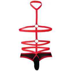 Harnais Daring R4VAGE Noir - Rouge