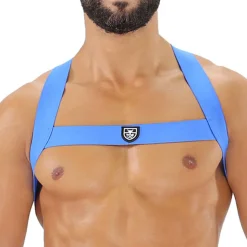 Harnais Elastique Fetish Bleu