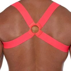 Harnais Elastique Fetish Rose Fluo