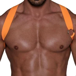 Harnais Elastique Party Boy Orange Fluo