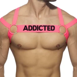 Harnais Neon Multi Band Rose Fluo