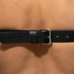 Harnais X en Cuir Noir