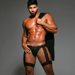Jock Chaps en Dentelle Fluide Noir