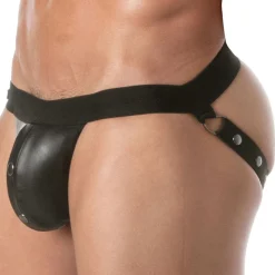Jock Strap à Boutons-Pression Kinky Noir