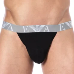 Jock Strap Bold Monogram Coton Noir