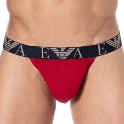 Jock Strap Bold Monogram Coton Rouge