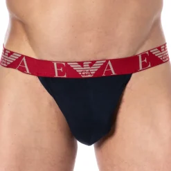 Jock Strap Bold Monogram Coton Marine