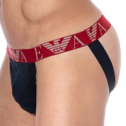 Jock Strap Bold Monogram Coton Marine