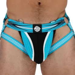 Jock Strap Circuit Breaker Bleu Turquoise - Noir
