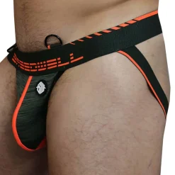 Jock Strap Cockpit Kaki - Orange Fluo