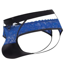 Jock Strap Dentelle Bleu