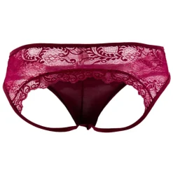 Jock Strap Dentelle Bordeaux