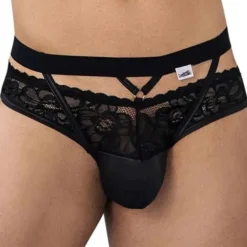 Jock Strap Dentelle Noir