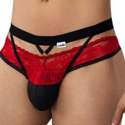 Jock Strap Dentelle Rouge