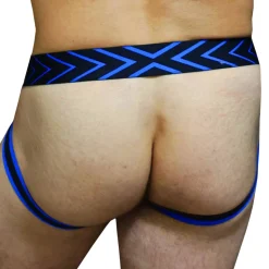 Jock Strap Dickmatized Noir - Bleu