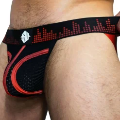 Jock Strap Equalizer Noir - Rouge