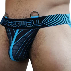 Jock Strap Futura Turquoise - Noir