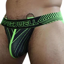 Jock Strap Futura Vert Fluo - Noir