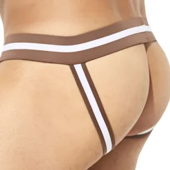 Jock Strap Hard Mesh Café