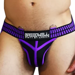 Jock Strap Hybred Noir - Violet