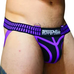 Jock Strap Hybred Noir - Violet