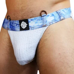 Jock Strap Loaded Denim Blanc