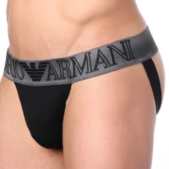 Jock Strap Megalogo Coton Noir