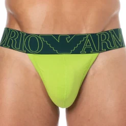Jock Strap Megalogo Coton Citron Vert