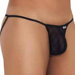 Jock Strap Micro Dentelle Noir