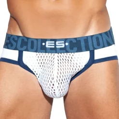 Jock Strap Open Mesh Blanc