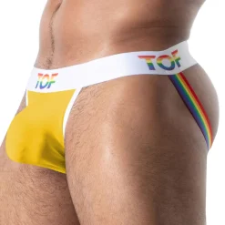 Jock Strap Pride Joyful Jaune