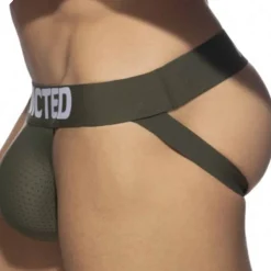 Jock Strap Push Up Mesh Kaki
