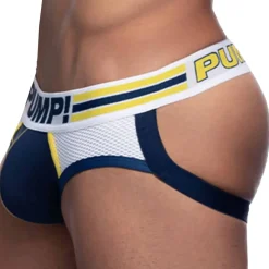 Jock Strap Sportboy Recharge Bleu Marine - Blanc