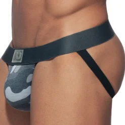 Jock Strap Washed Camo Gris
