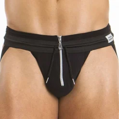 Jock Strap Zipper Noir